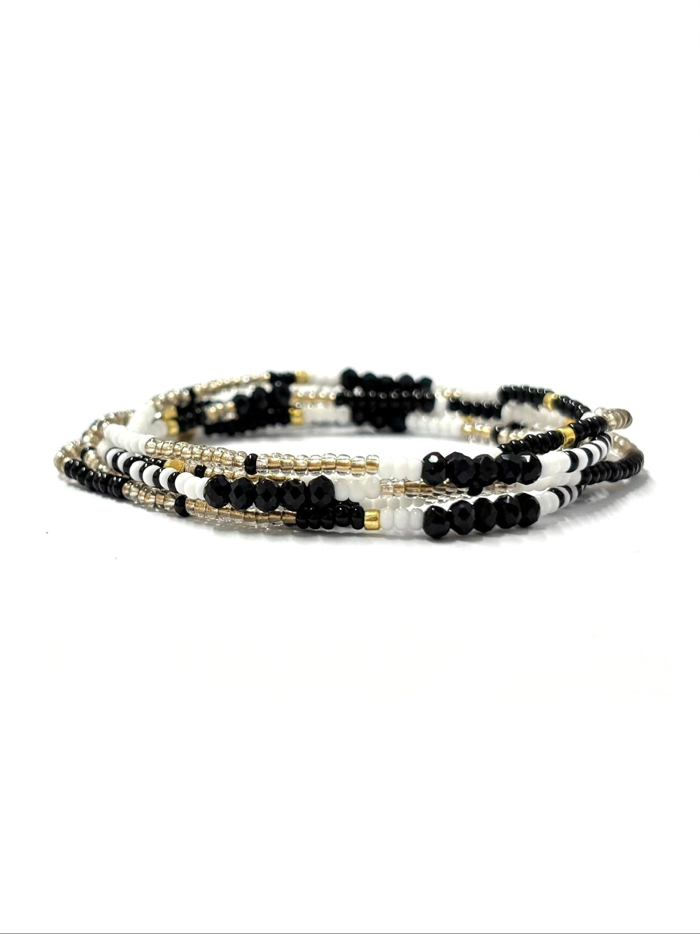 kiki single bracelet - 'Chalk + Charcoal'