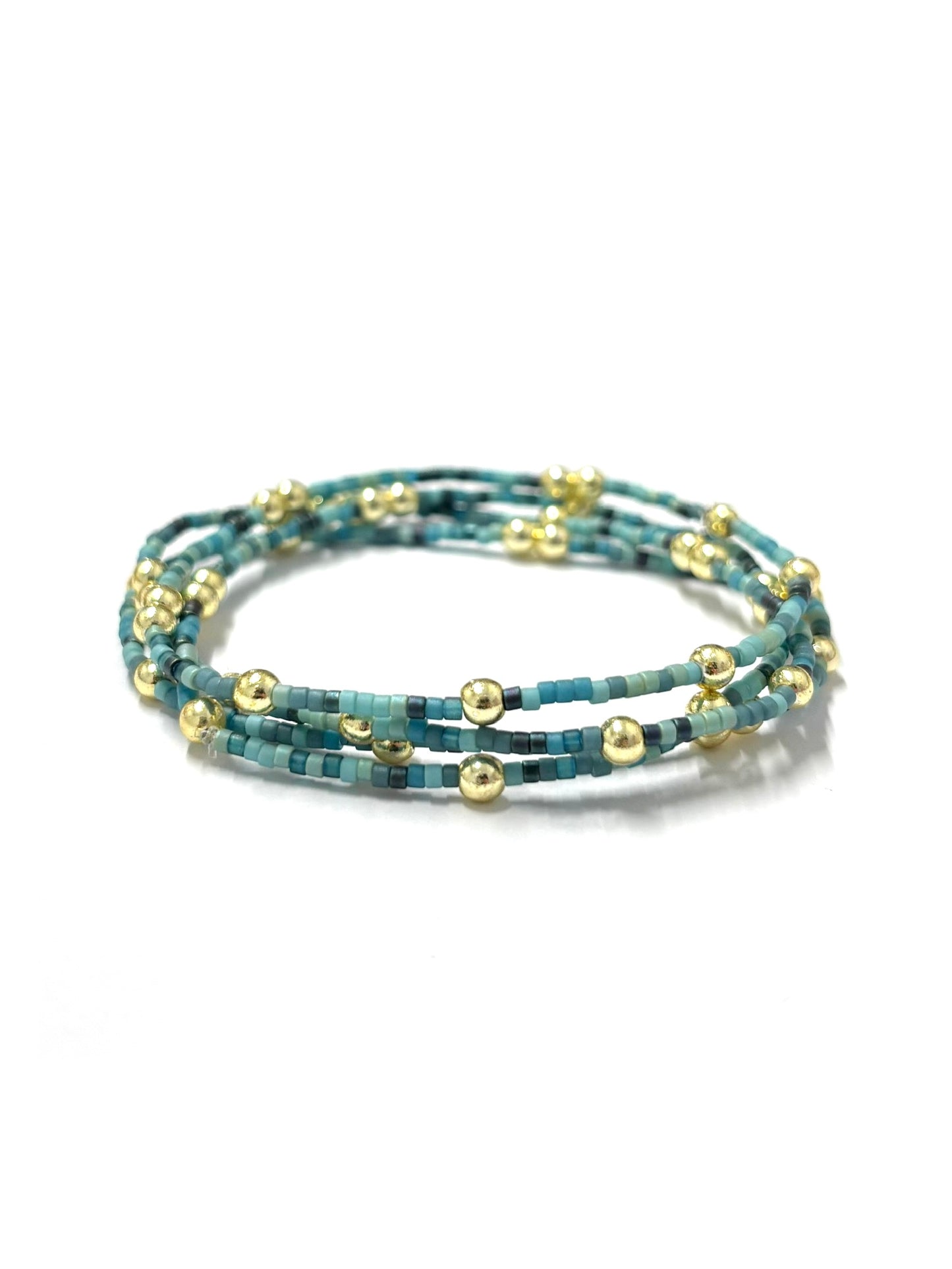 kiki Miyuki bracelet - 'Stonewashed Lake'
