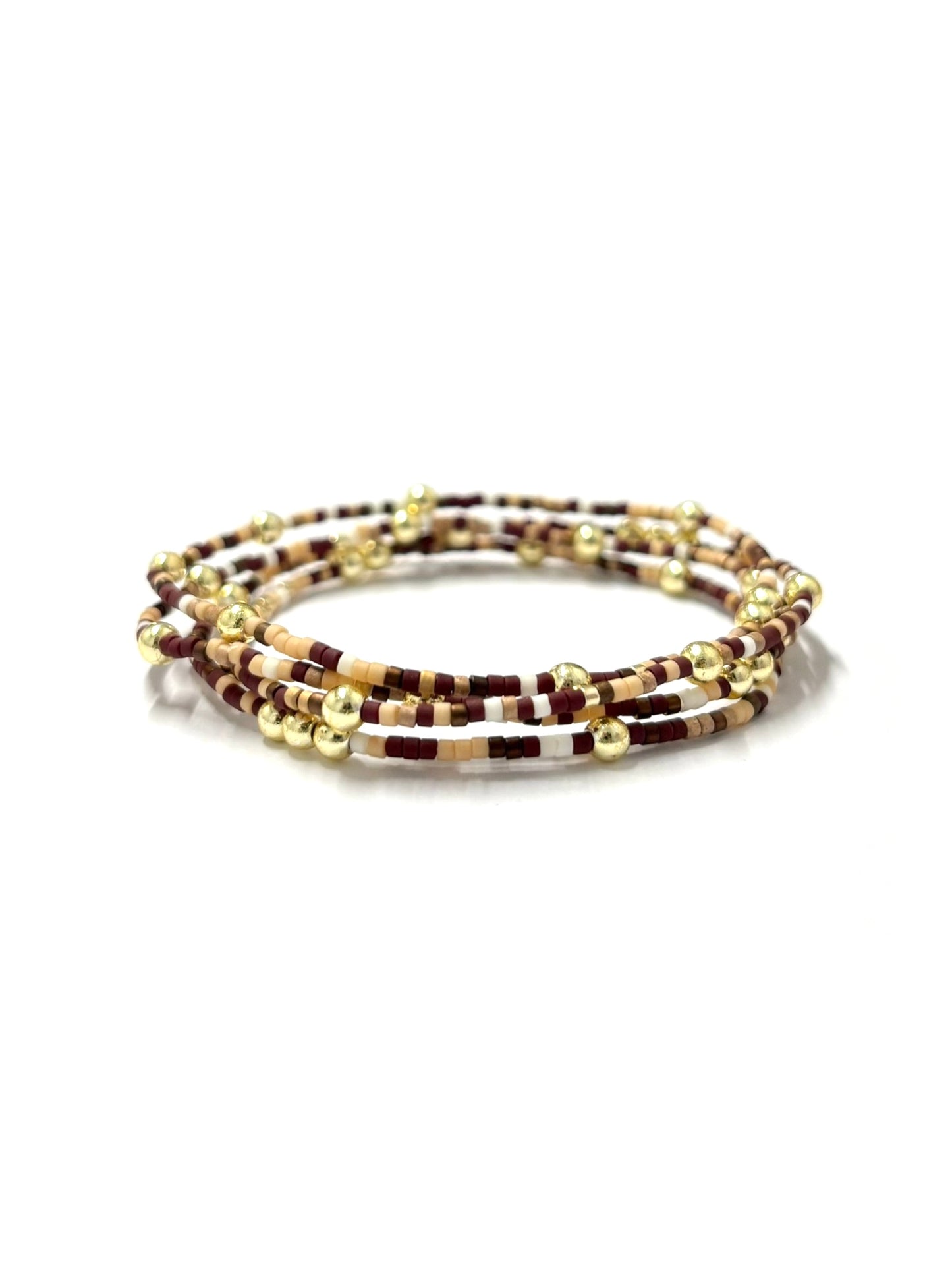 kiki Miyuki bracelet - 'Tanner's Latte'