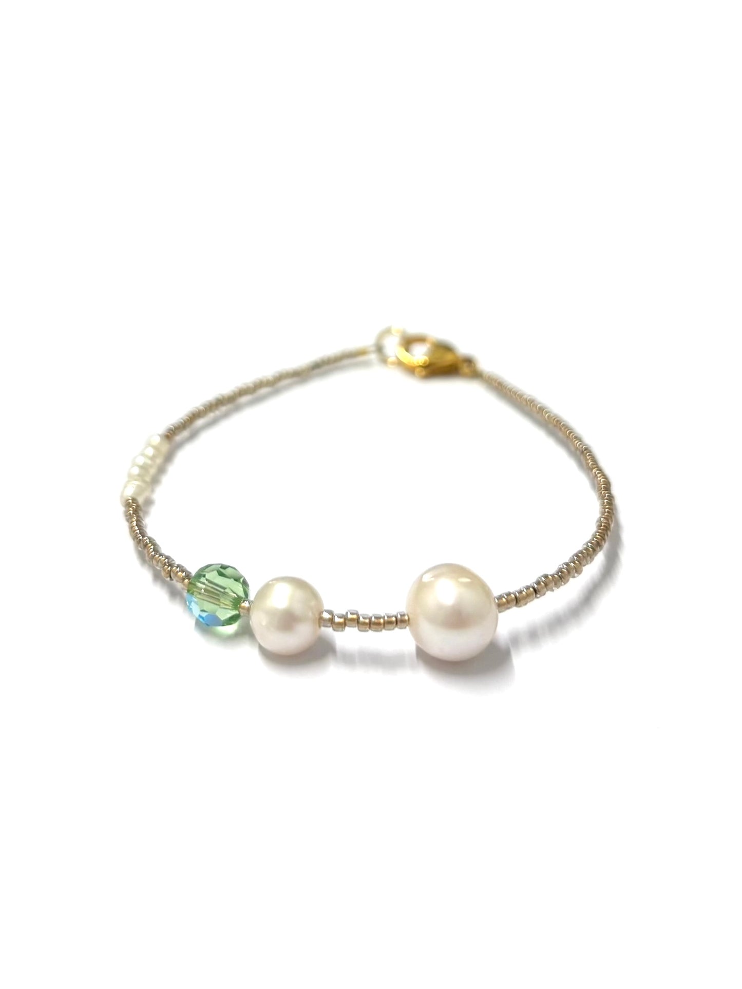 kiki bracelet - 'Champagne and Pearls' - size 1