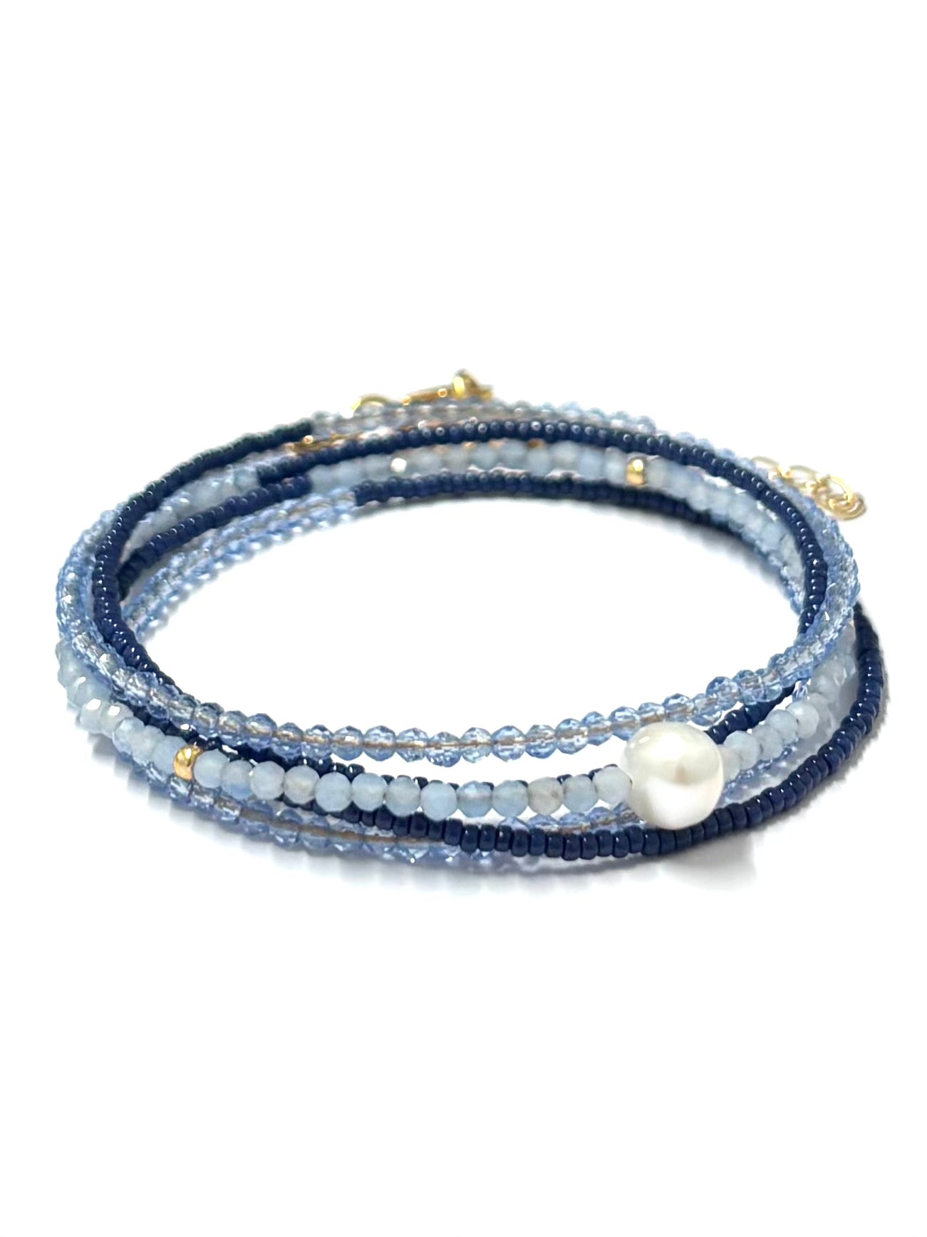 kiki 5 wrap bracelet - 'Symphony Blue'