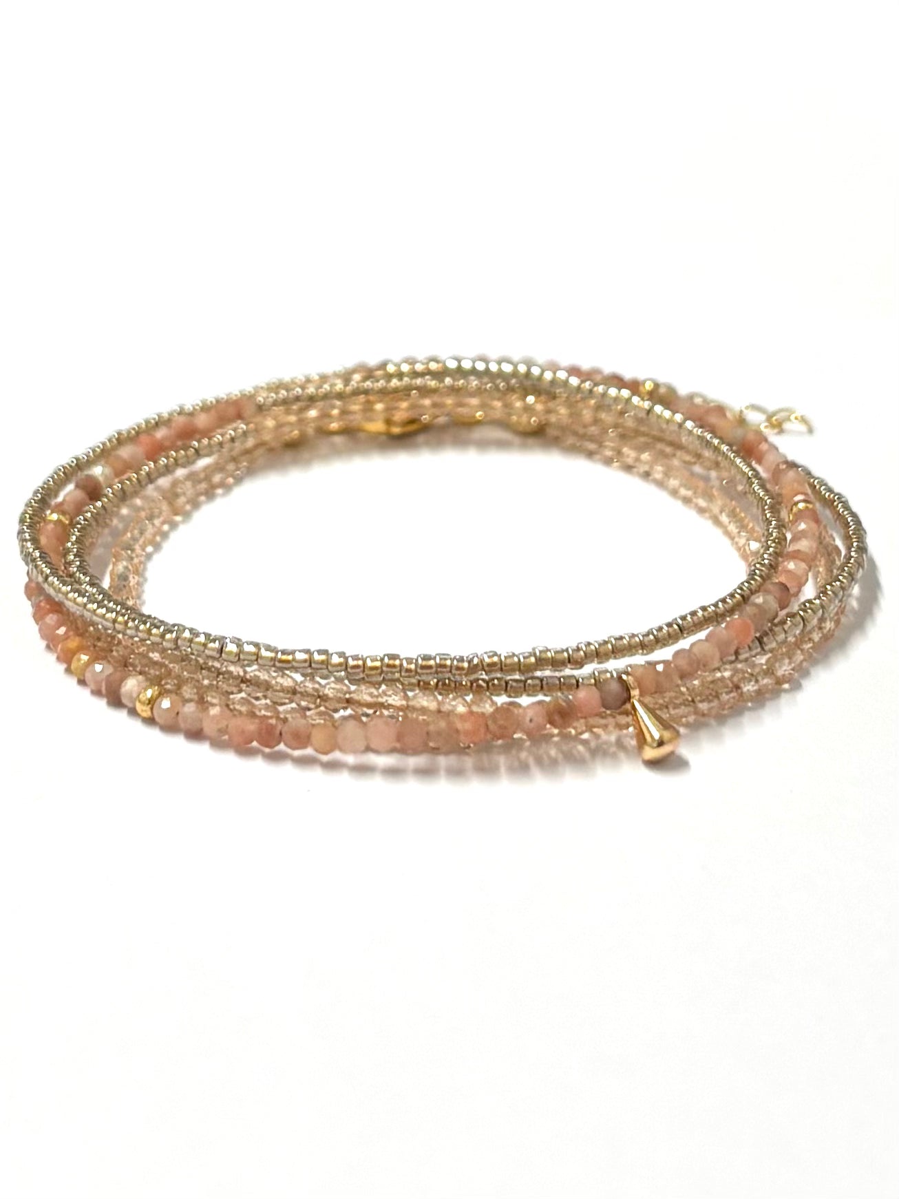 kiki 5 wrap bracelet - 'Peach Darling'