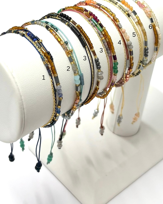 kiki string Beaded bracelet