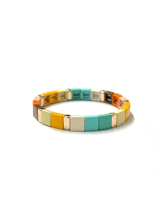 kiki metal bracelet - 'Tango Tangerine'