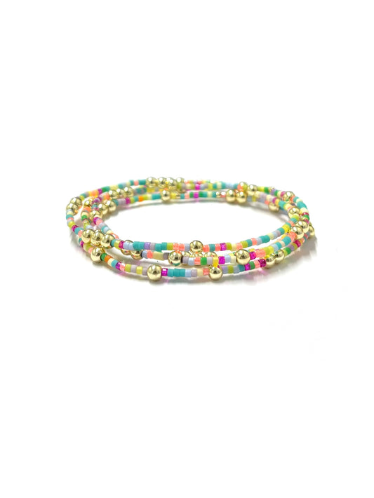 kiki Miyuki bracelet  - 'Tropical Glow'