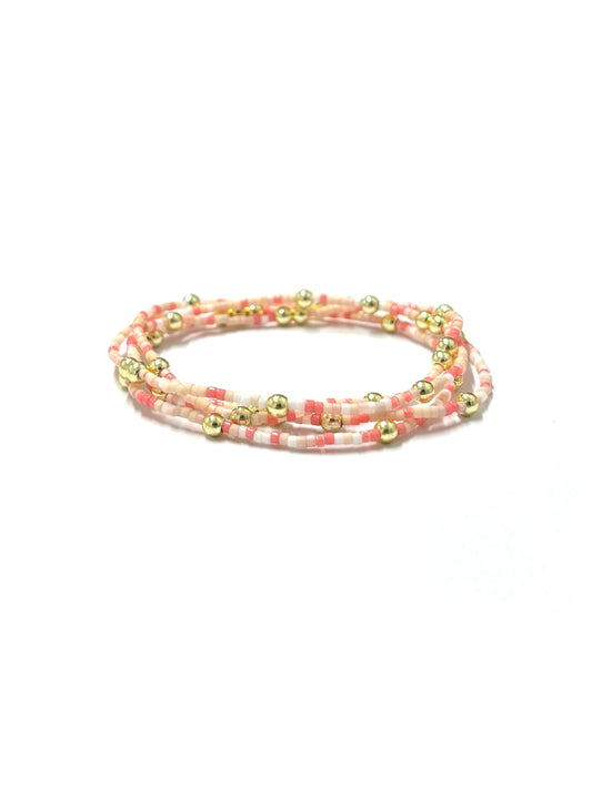 kiki Miyuki bracelet - 'Pretty in Pink'