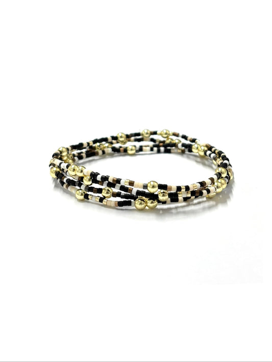 kiki Miyuki bracelet - 'Wrought Iron'