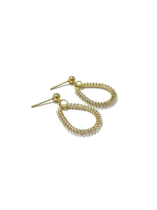 kiki Beaded earrings - Champagne