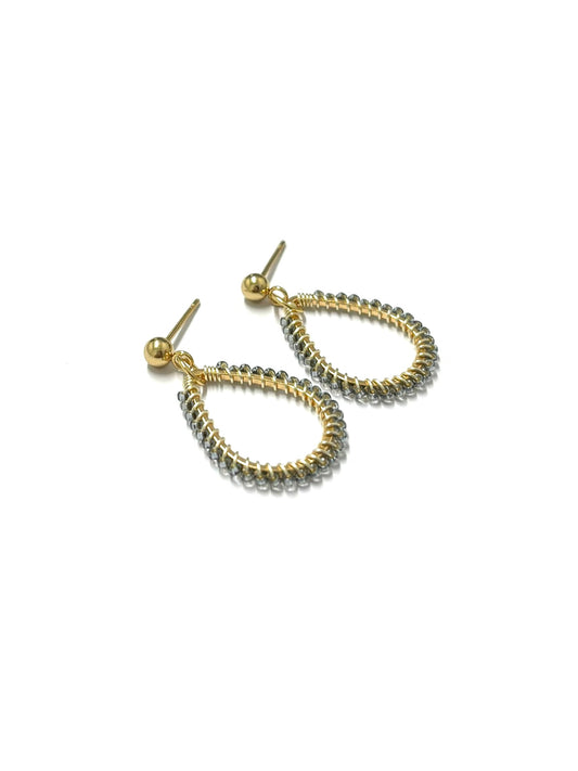 kiki Beaded earrings - Iron Metal