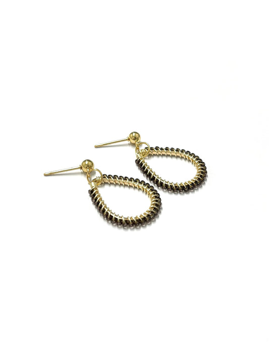kiki Beaded earrings - Cocoa