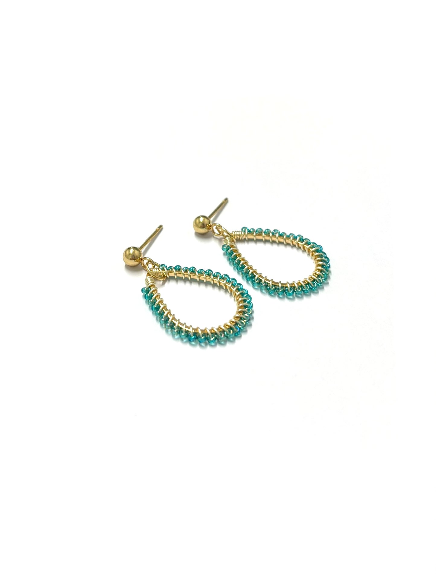 kiki Beaded earrings - Sea Foam