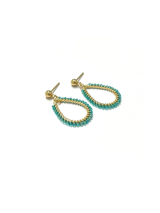 kiki Beaded earrings - Sea Foam