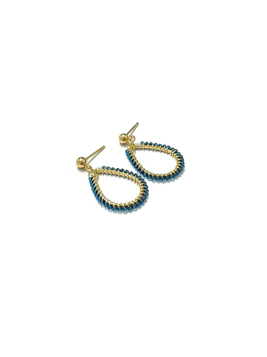 kiki Beaded earrings - Blue Yonder