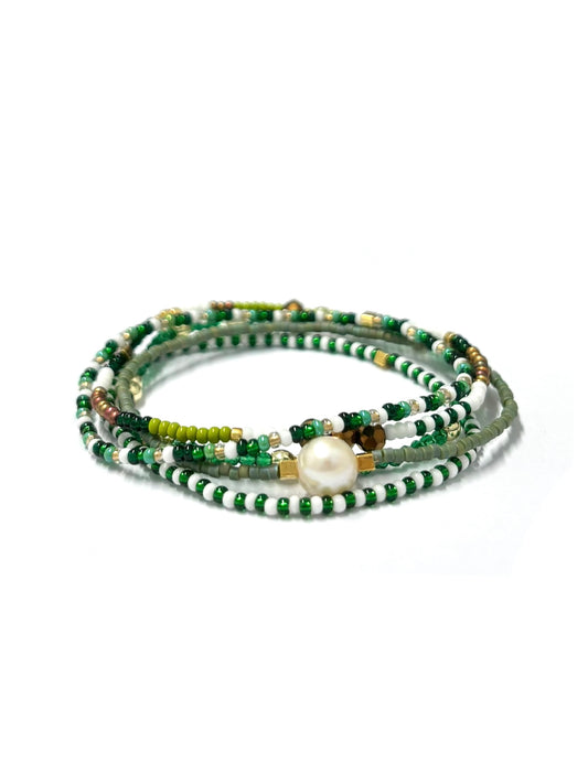 kiki Bracelet stack - 'Rumble in the Jungle'