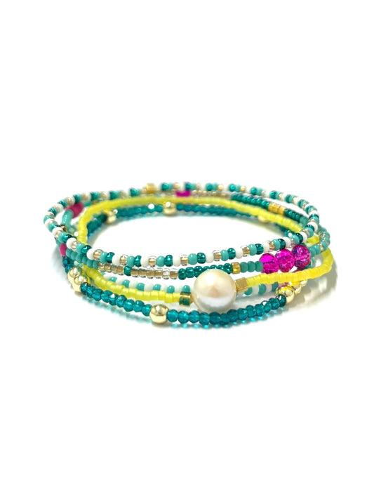 kiki Bracelet stack - 'Summer Popsicle'